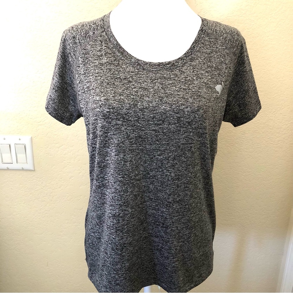 Rabbit Heathered Dark Gray Short Sleeve Women's Athletic Top